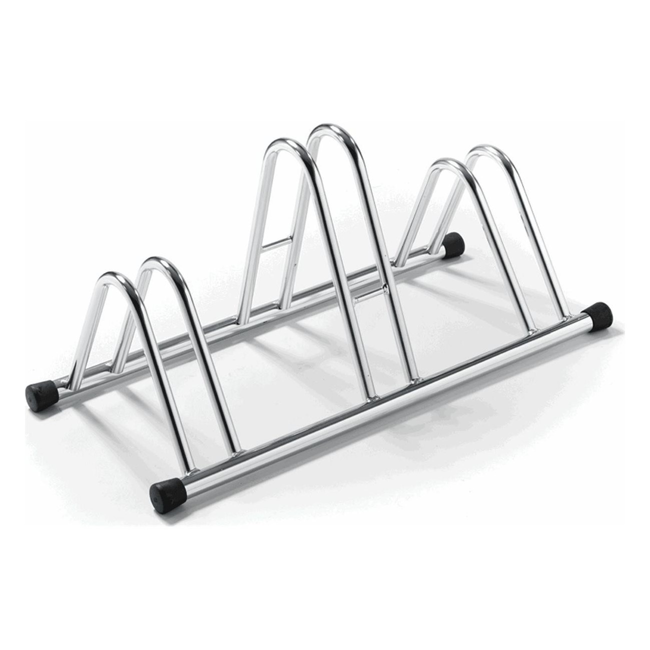 Silver Steel Rack 78x42x38 cm with 3 Storage Spaces - 1