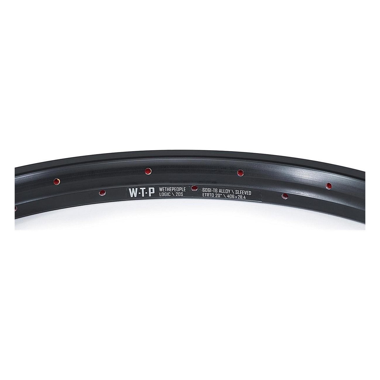 Logic 20' Black Rim in 6061 T6 Alloy - 36h, 35mm Wide, Durable & Stylish - 2