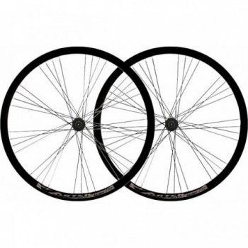 28' Trekking Wheelset in Aluminum MVTEK for V-brake, 8/9/10 Speed Compatible - 1