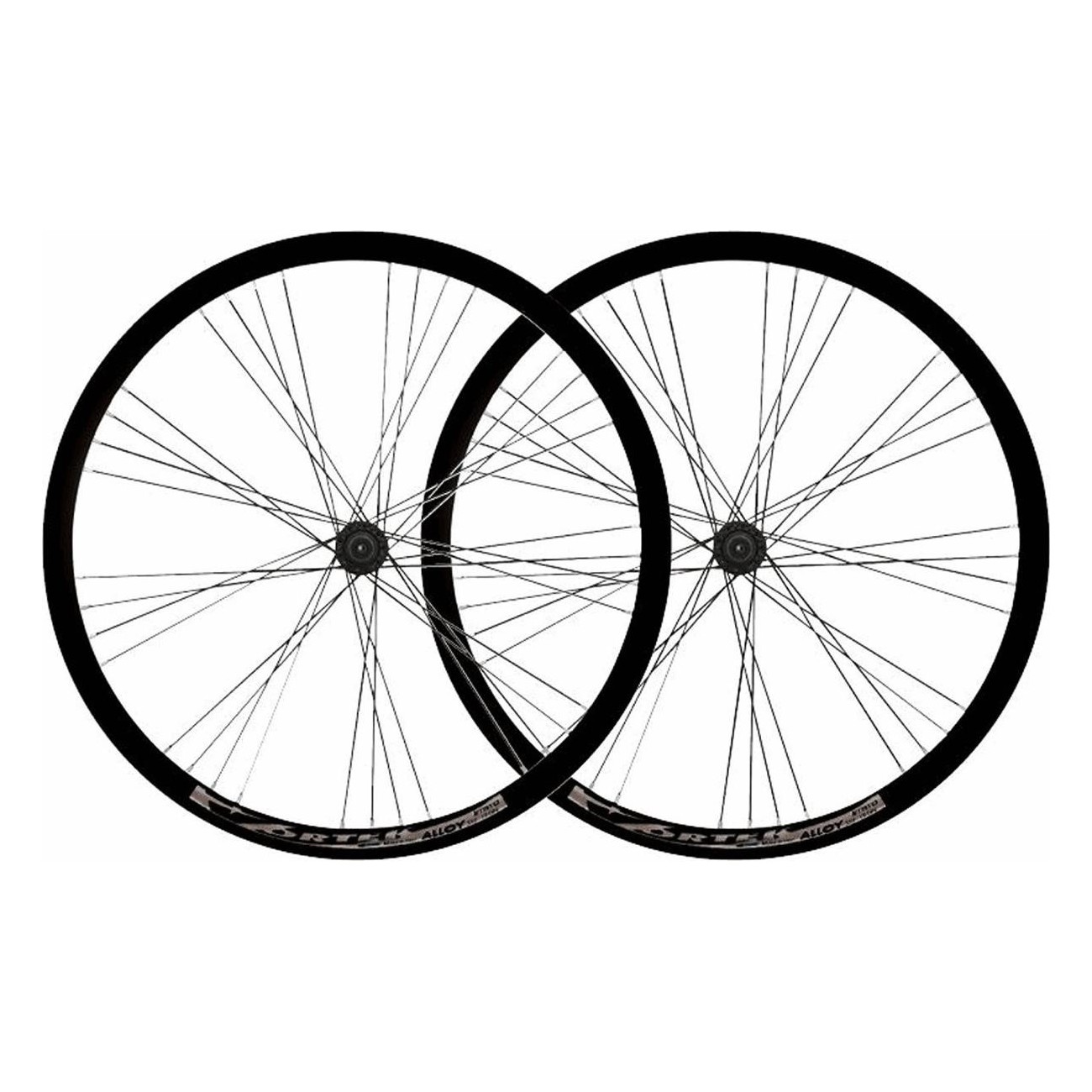 28' Trekking Wheelset in Aluminum MVTEK for V-brake, 8/9/10 Speed Compatible - 1