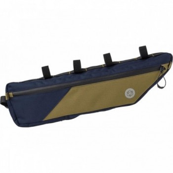 Borsa Venture Telaio Piccolo 3L per BikePacking - Blu/Marrone, 44x10x6 cm - 1 - Borse e bauletti - 8717565796256