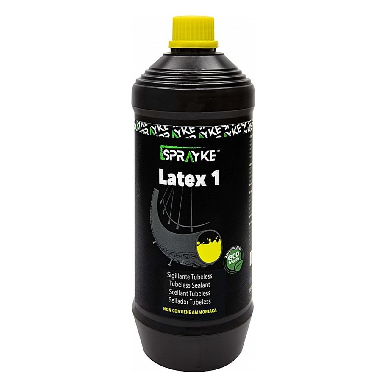 Reifen-Dichtmittel Sprayke Latex 1000 ml - Kompatibel mit Tubeless und Schlauchreifen - 1