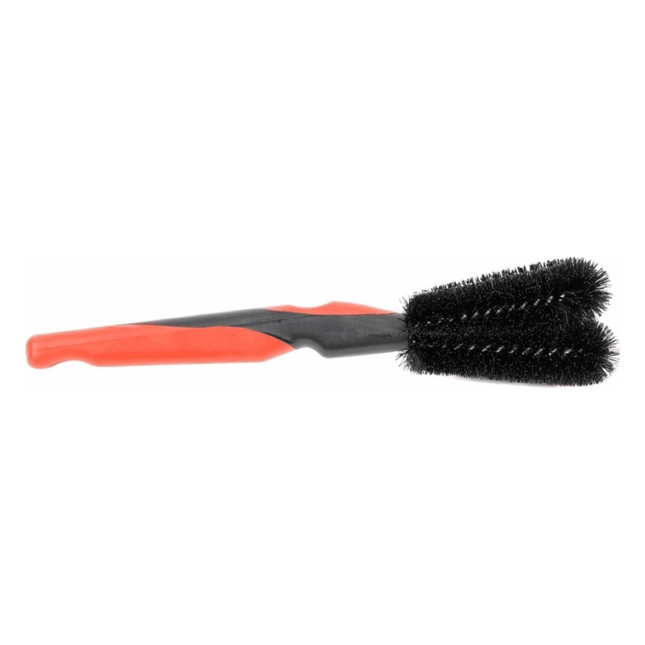 Double-Head Bike Cleaning Brush with Hard Bristles and Ergonomic Handle - 1