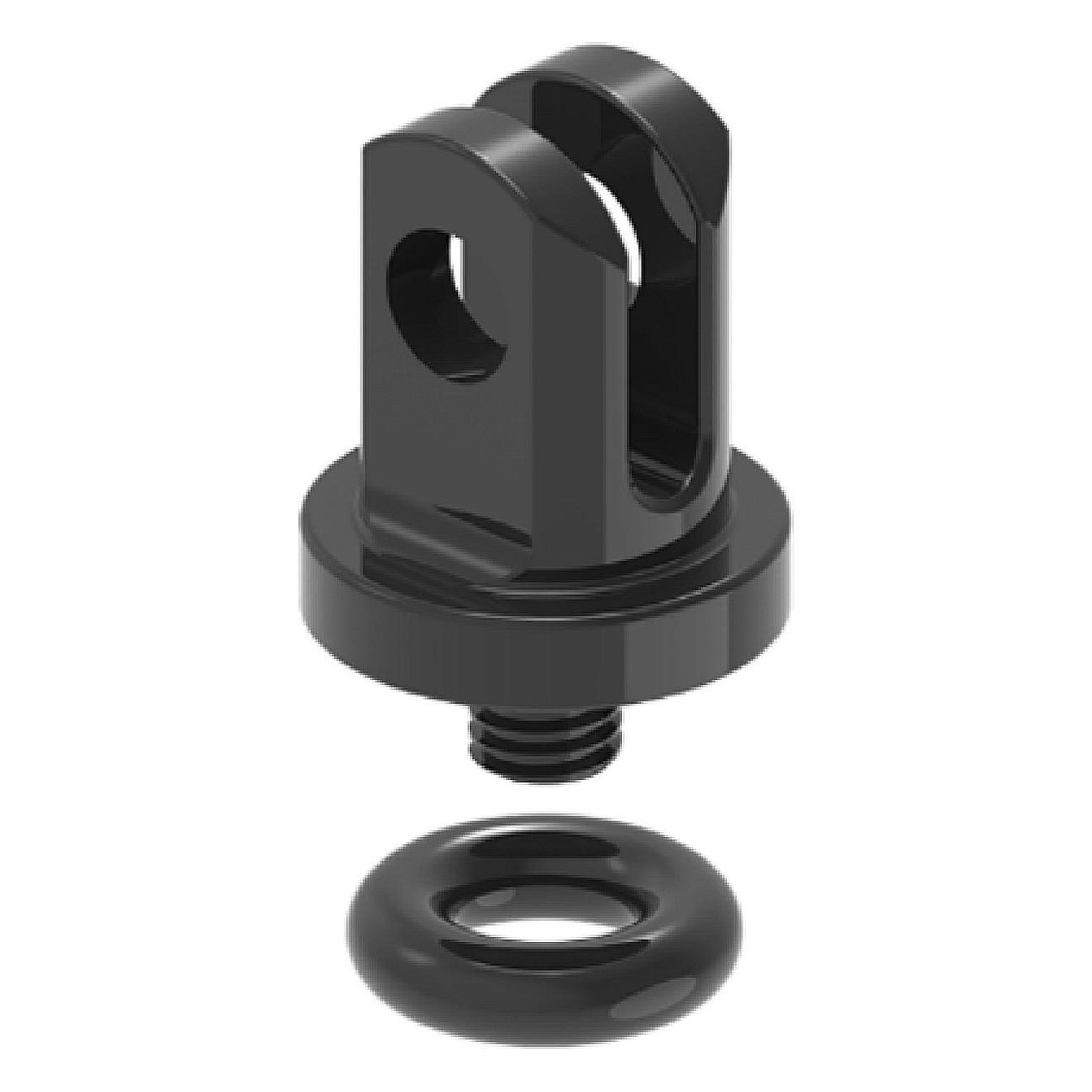 Lezyne Aluminium-Adapter für GoPro LED Schwarz - Kompatibel mit Y13-Y17 - 1