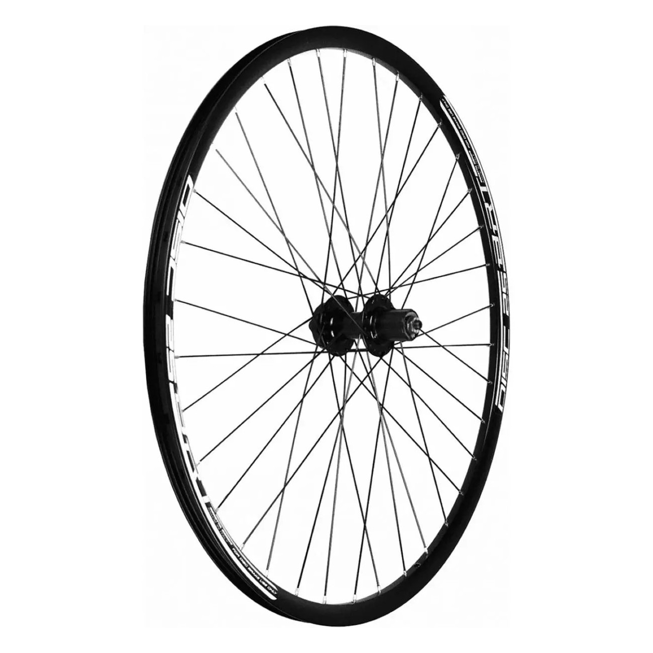 26 Rear MTB Wheel in Black Aluminum with Shimano/SRAM Disc 8/9/10V - 1