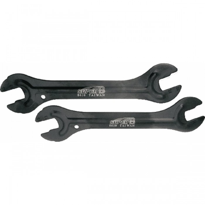 Double Hub Wrench Kit 13-16mm Black - 2 Pieces superB - 1