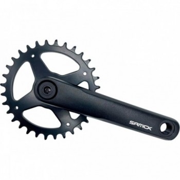 SAMOX MTB Crankset 170mm 32T Aluminum and Steel, JIS, for Square Axle - 1