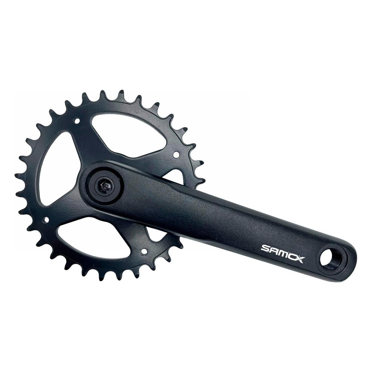 SAMOX MTB Crankset 170mm 32T Aluminum and Steel, JIS, for Square Axle - 1