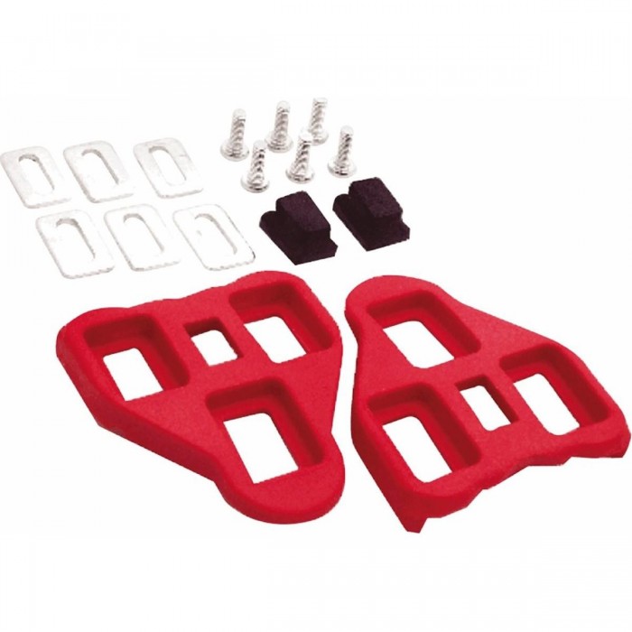 Cales MVTEK Delta Route en Nylon Rouge 5° Compatibles avec Look Delta - 1