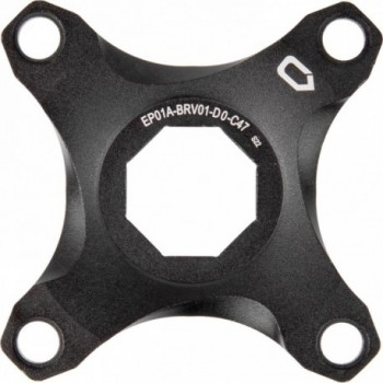 Araña de aluminio anodizado negro para sistema Brose, 47 mm - 1