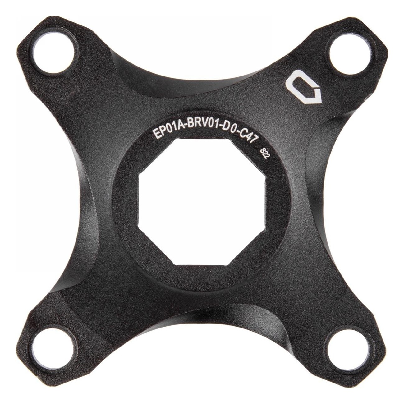 Black Anodized Aluminum Spider for Brose System, 47mm Chainline, No Chain Guard - 1