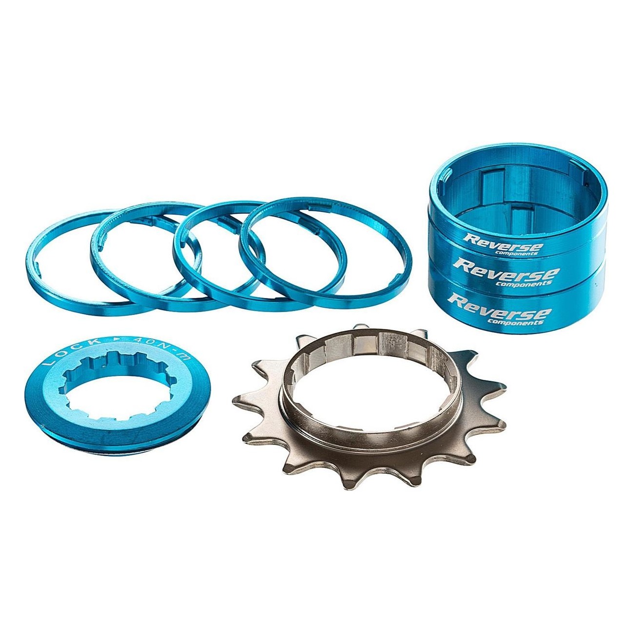 Reverse HG Single Speed 13T Conversion Kit Sky Blue for Bike - 1