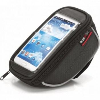 Sacoche de Smartphone Imperméable BONINBIKE pour Guidon en PVC Noir - 1.2L - 1