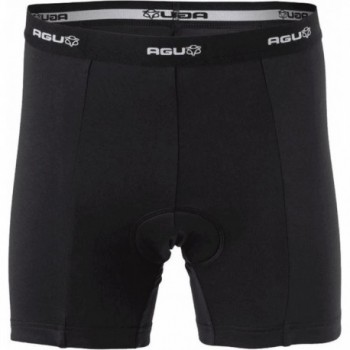 Men's Black Sports Under Shorts with Padding, Size L, 100% Polyester - 1