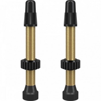 Presta TCS Brass Valves 46mm for Tubeless - Pack of 2 Pieces - 1