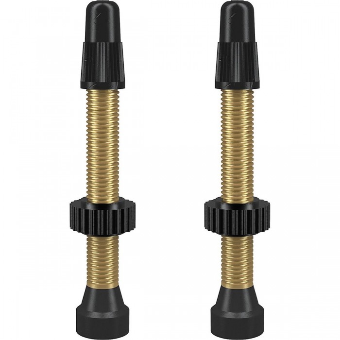 Presta TCS Brass Valves 46mm for Tubeless - Pack of 2 Pieces - 1