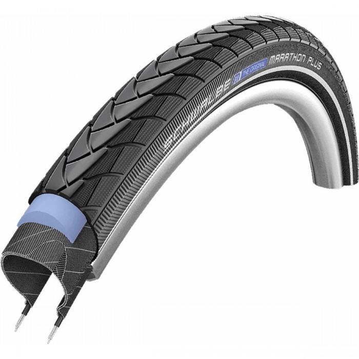 Schwalbe Marathon Plus 700x28 Schwarz Reflex Hart - Pannensicher und Nachhaltig für E-Bike - 1