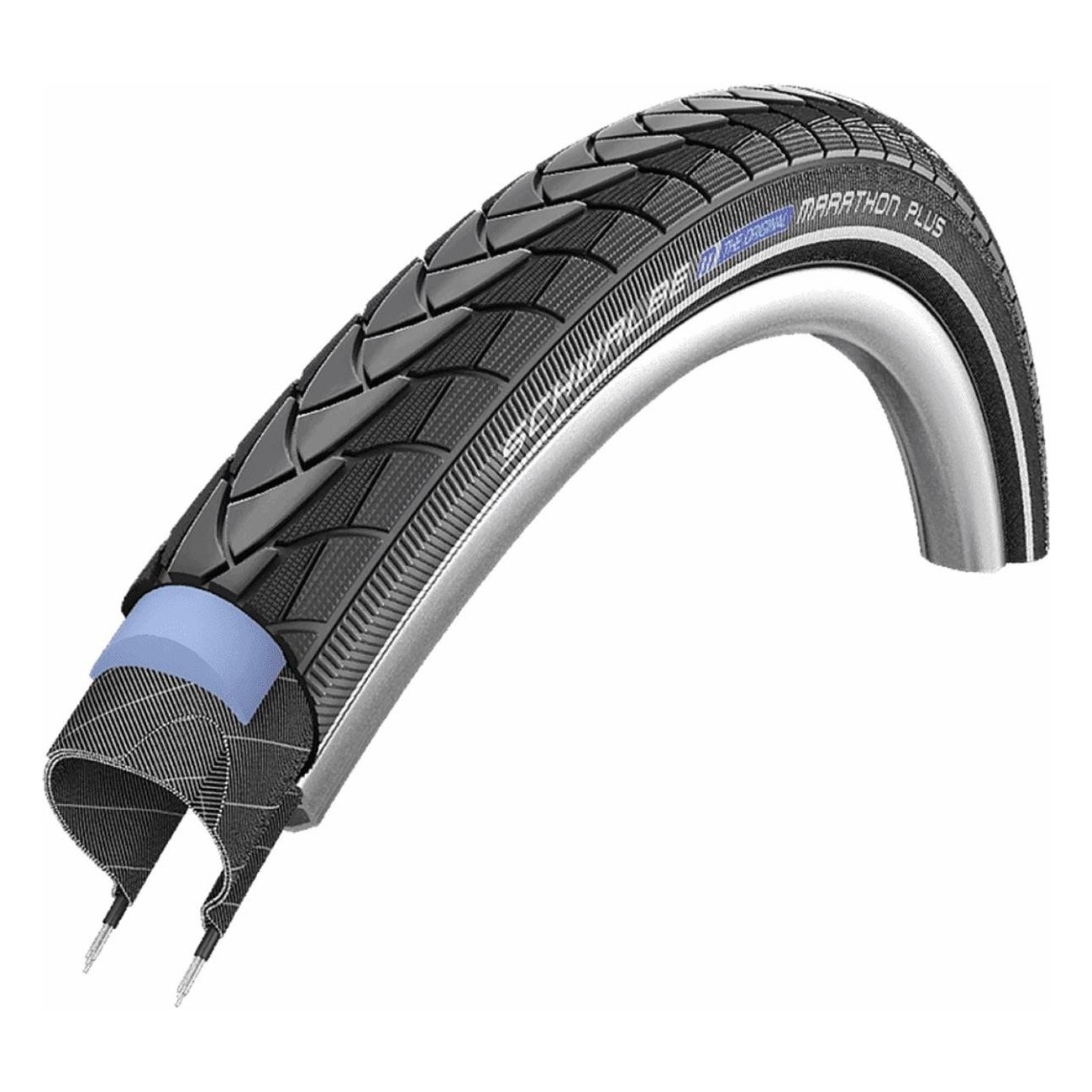 Schwalbe Marathon Plus 700x28 Schwarz Reflex Hart - Pannensicher und Nachhaltig für E-Bike - 1