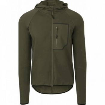 Chaqueta Hoodie Unisex Verde Militar VENTURE DWR Tech Talla L - 1