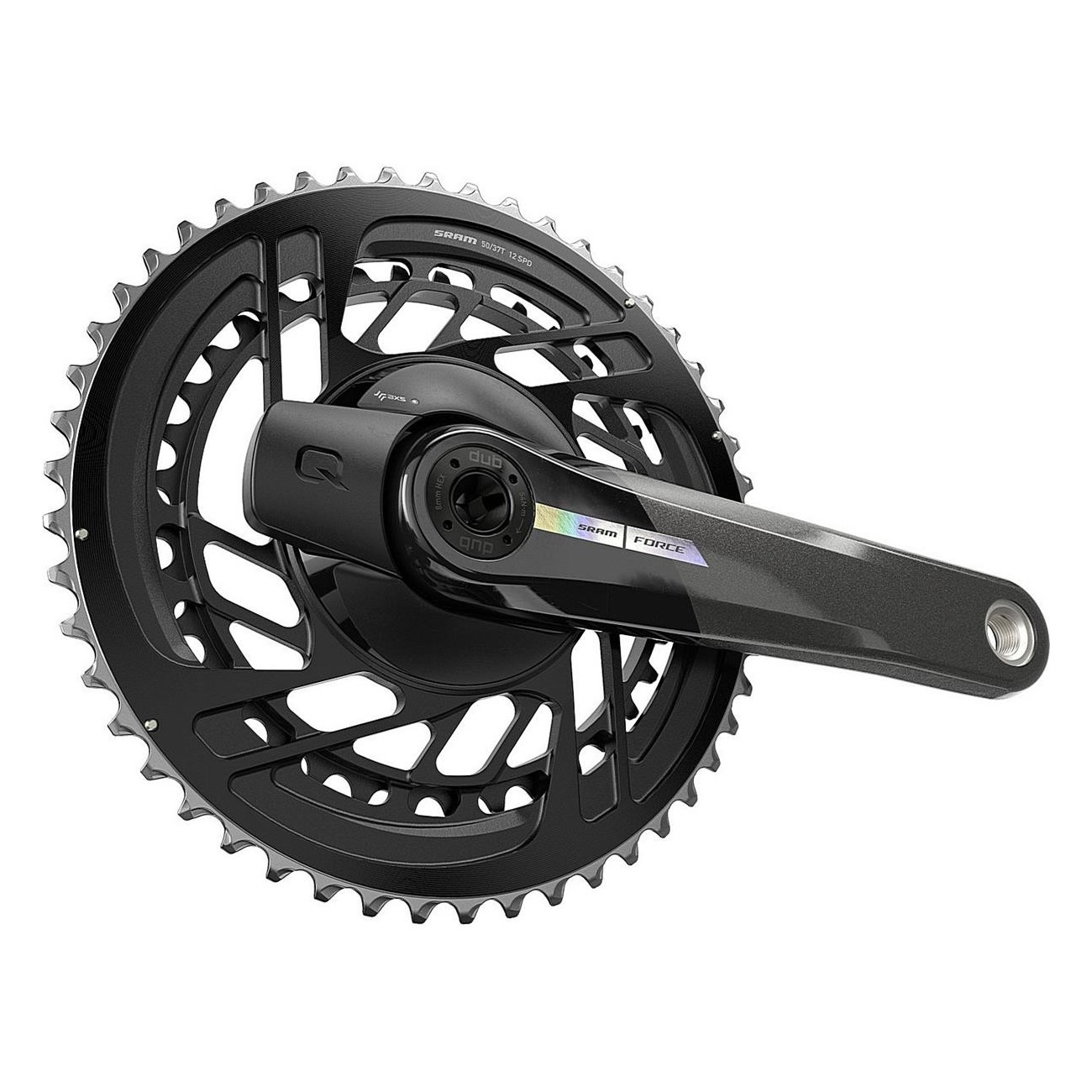 SRAM Quarq Force AXS 50-37T DM 172.5mm Crankset with Integrated Power Meter - 1