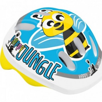 Casco Baby Happy Jungle Azzurro XS (44/48cm) - Sicurezza EN1078 per Bambini - MVTEK - 1 - Caschi - 8005586209771