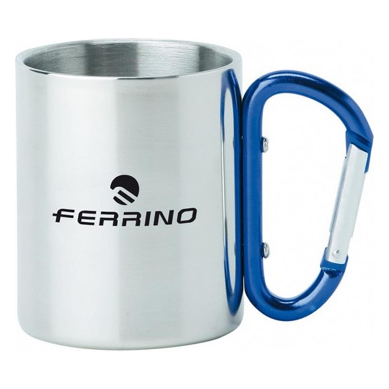 Tasse en inox avec mousqueton 90g 7x8cm pour camping - 1