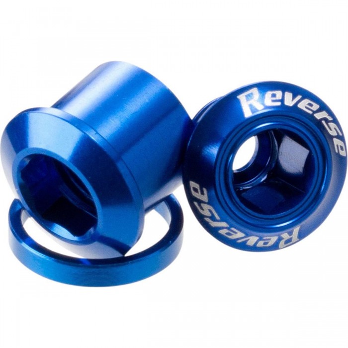 Set von inversen Kronenbolzen aus Aluminium 7075, 4 Stück - Blau - 1