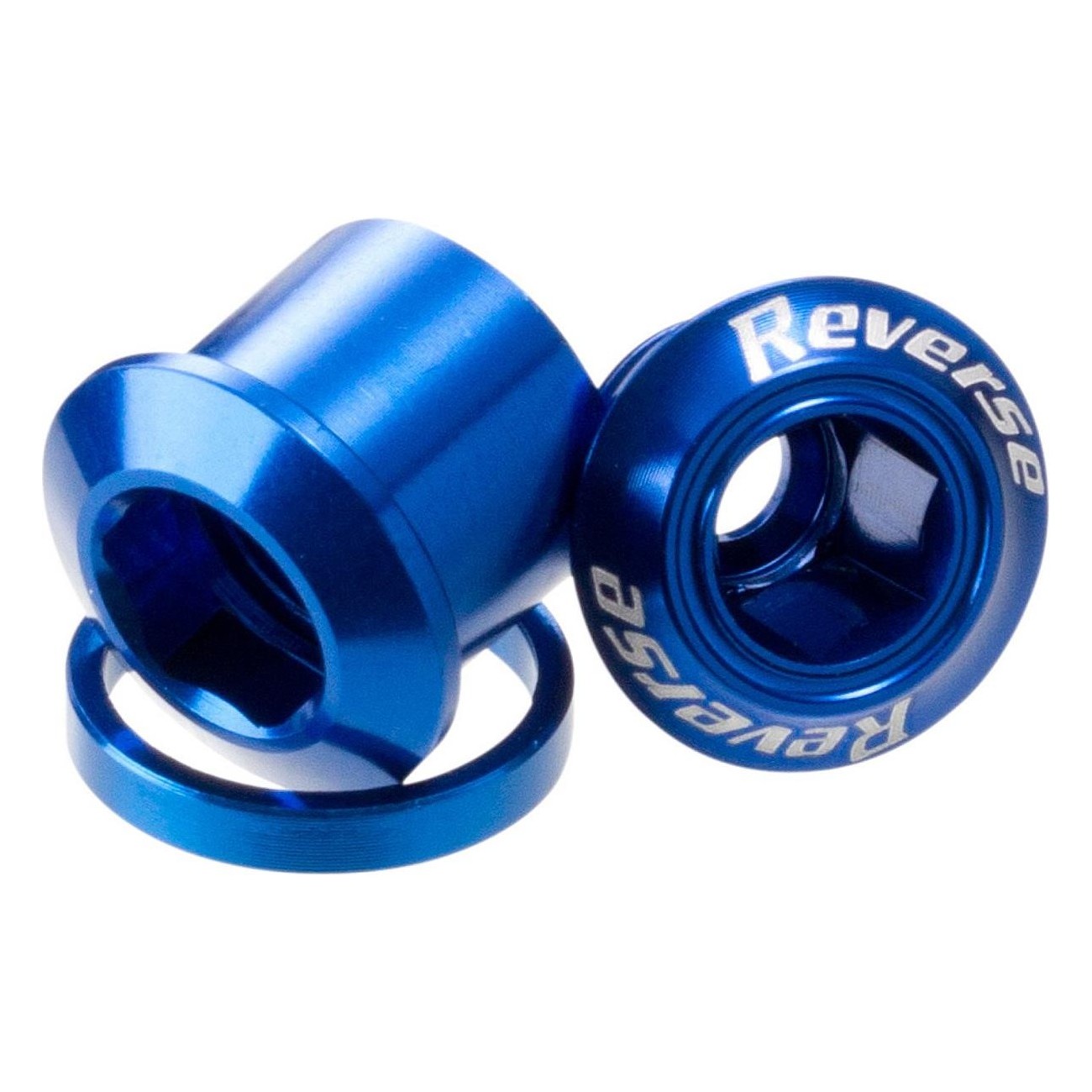 Set von inversen Kronenbolzen aus Aluminium 7075, 4 Stück - Blau - 1