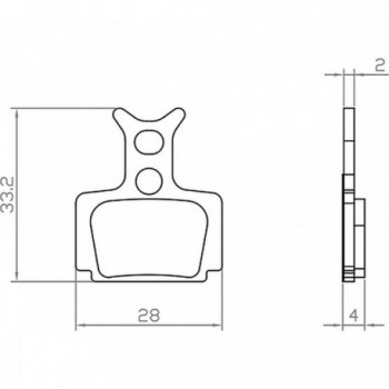 Formula Cura Organische Bremsbeläge für E-Bikes - 1 Set Kompatibel mit Cura X Carbon, Cura 2, R1, R1 Racing, R0, T1 - 1