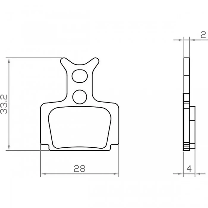 Pastiglie Freno Formula Cura Organiche per E-bike - 1 Set Compatibile con Modelli Cura X Carbon, Cura 2, R1, R1 Racing, R0, T1, 