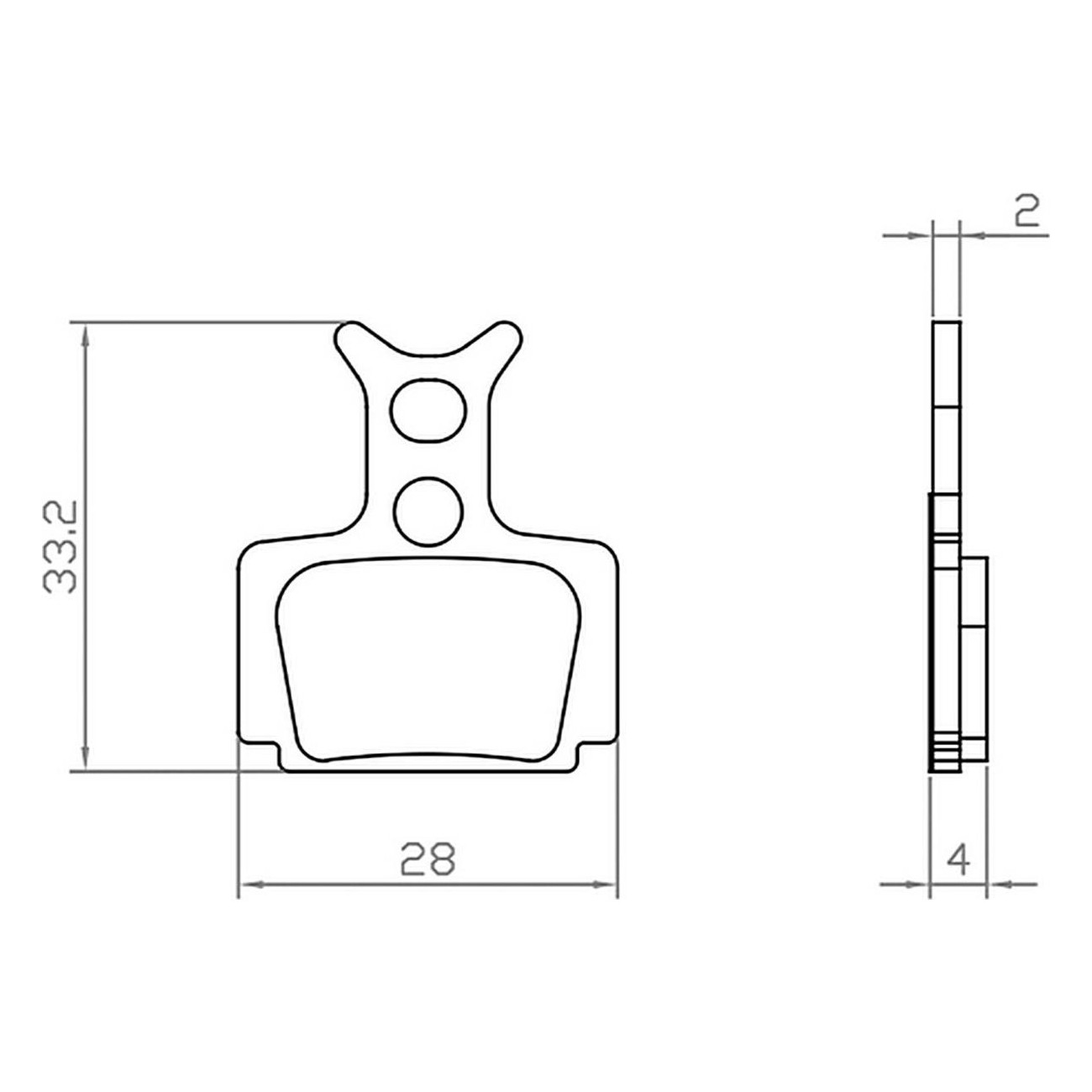 Formula Cura Organische Bremsbeläge für E-Bikes - 1 Set Kompatibel mit Cura X Carbon, Cura 2, R1, R1 Racing, R0, T1 - 1