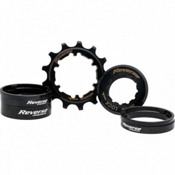 Reverse Microspline Singlespeed Kit 13T Schwarz - Wandeln Sie die Nabe in Singlespeed um - 1