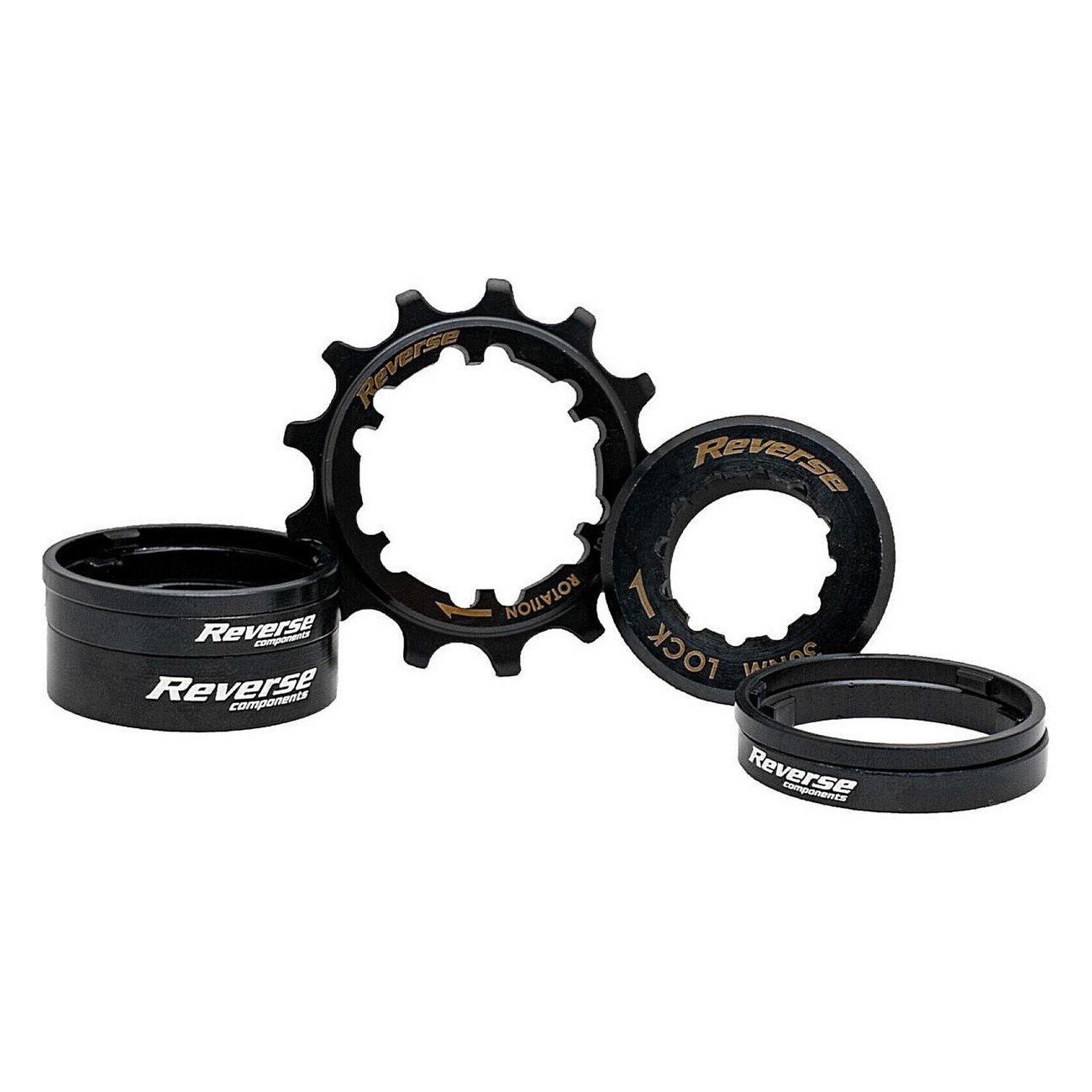 Reverse Microspline Singlespeed Kit 13T Schwarz - Wandeln Sie die Nabe in Singlespeed um - 1