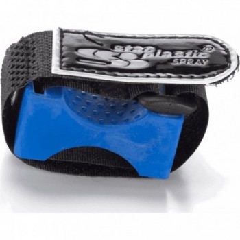 Support de Pompe Bleu en Plastique avec Fixation Velcro - Résistant et Pratique - 1