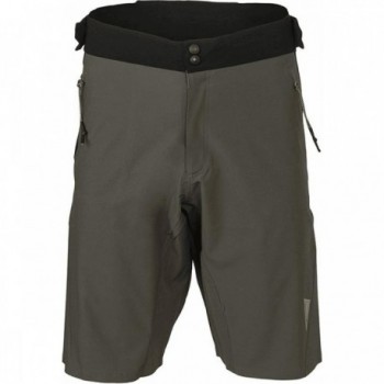 Shorts MTB Homme Vert Militaire Taille L - Respirants, Imperméables et Élastiques - 1