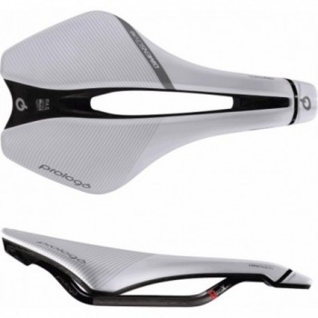 Sella Dimension PAS TiroX 245x143mm Bianco Unisex in Microfibra - Comfort e Prestazioni per Tutte le Discipline Ciclistiche - 1 