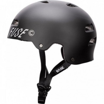 Casco Alpha Negro Mate M-L con Fusible - Comodidad y Protección - 1