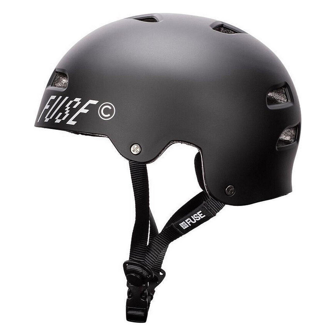 Matte Black Alpha Helmet M-L with Fuse - Comfort and Protection - 1