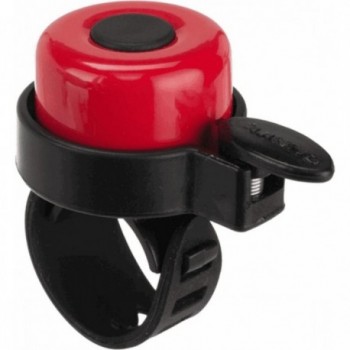 Red/Black Aluminum and Plastic Bike Bell with Quick Silicone Mount ø 35 mm - 1