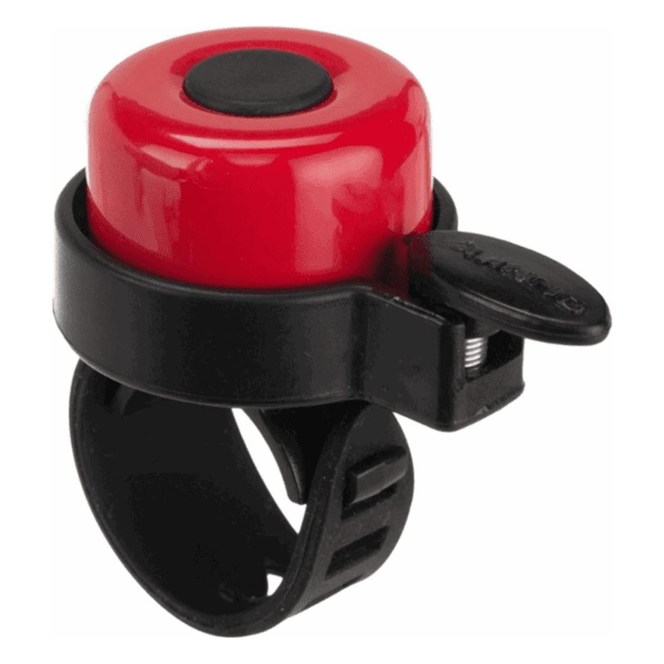 Red/Black Aluminum and Plastic Bike Bell with Quick Silicone Mount ø 35 mm - 1