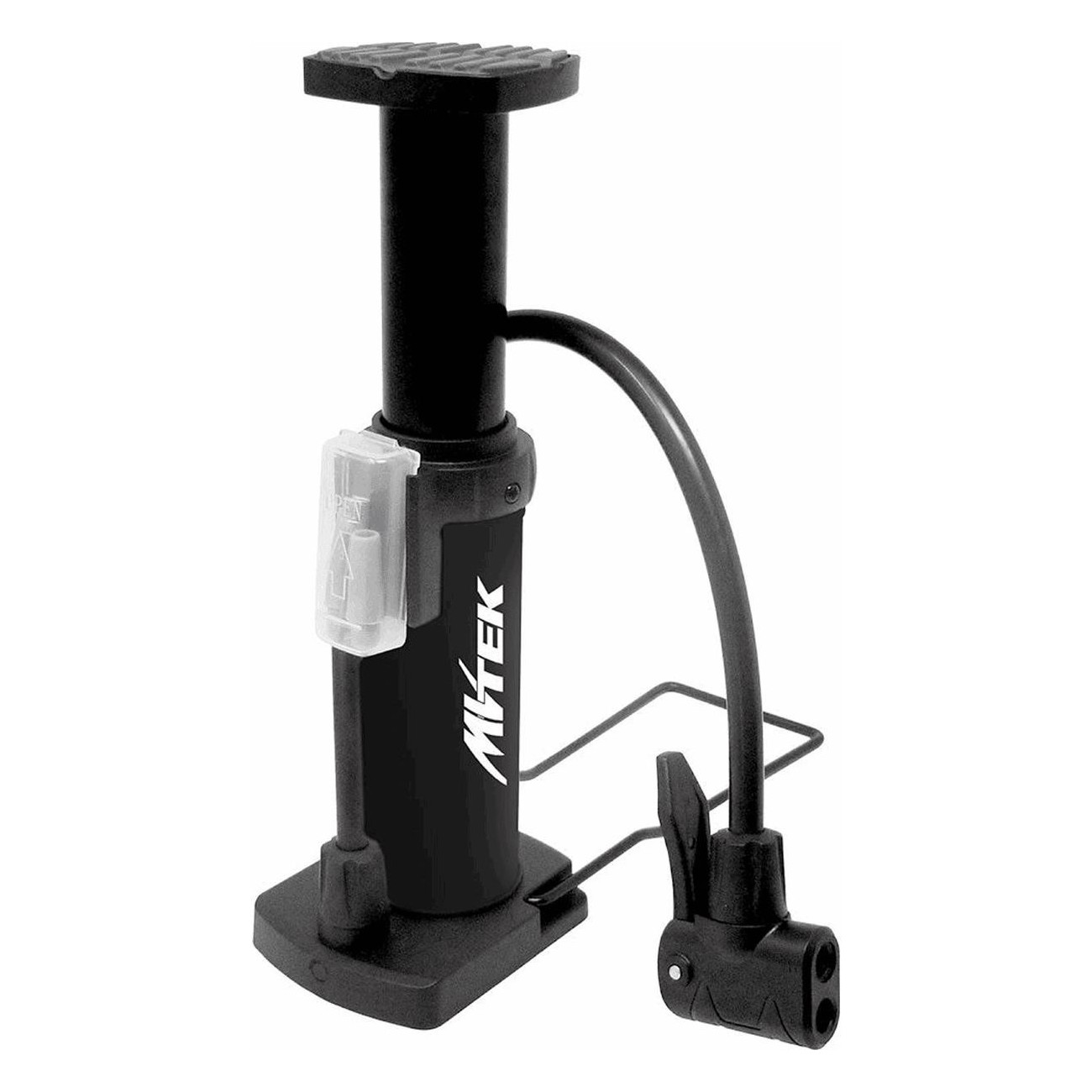 MVTEK 7 Bar Foot Pump for Bikes, Balls, and Inflatables with Dual Connector - 1