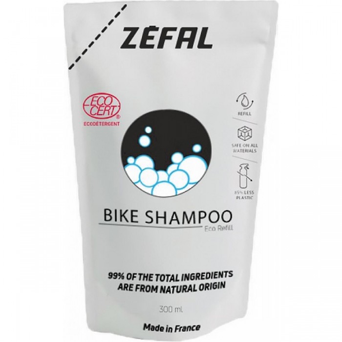 Ricarica Shampoo per Biciclette Zefal 300ml - Ecologico e Certificato Ecocert - 1 - Pulizia bici - 3420586601809