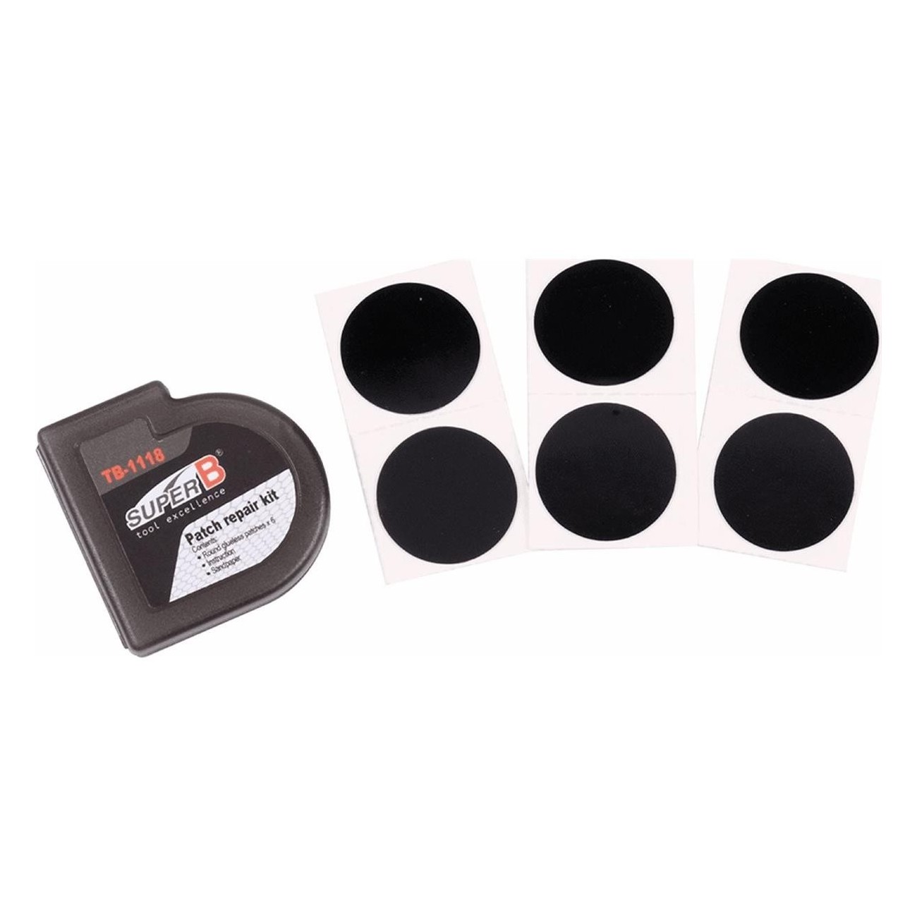 Kit 6 Parches Vulcanizados 25mm para Reparaciones - Display 60 SuperB - 1