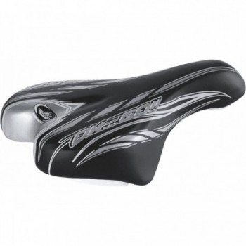 Selle pour Enfant 16/20 en Skay Noir/Gris - 230x150 mm, Confort et Sécurité - 1