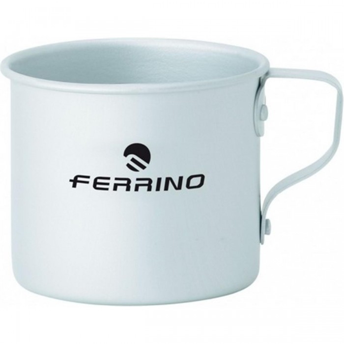 Taza de aluminio con asa para camping 9x7 cm 60g - 1