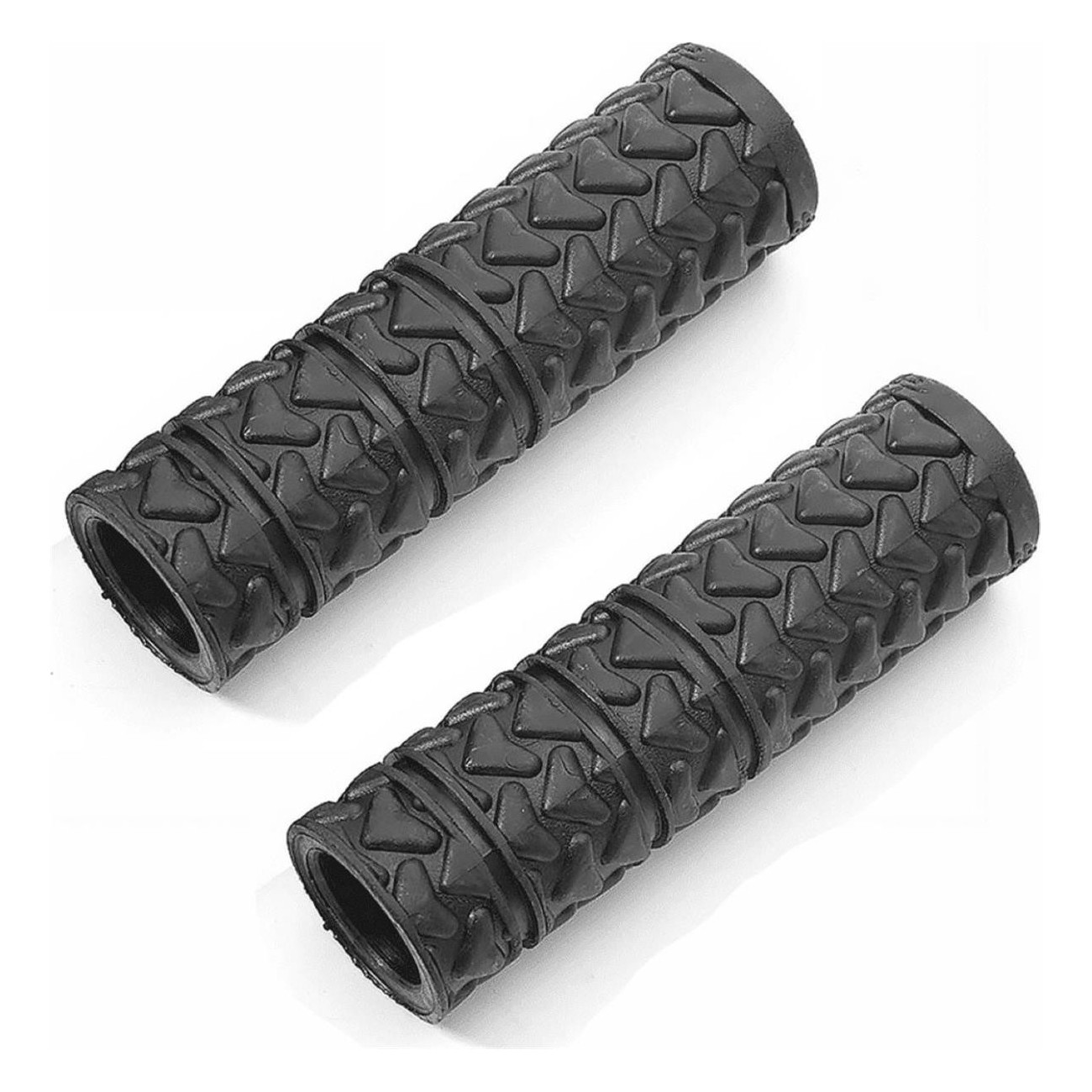 Poignées MTB Progrip 976 en Caoutchouc Noir - Confort et Contrôle, 125mm ø22mm - 1