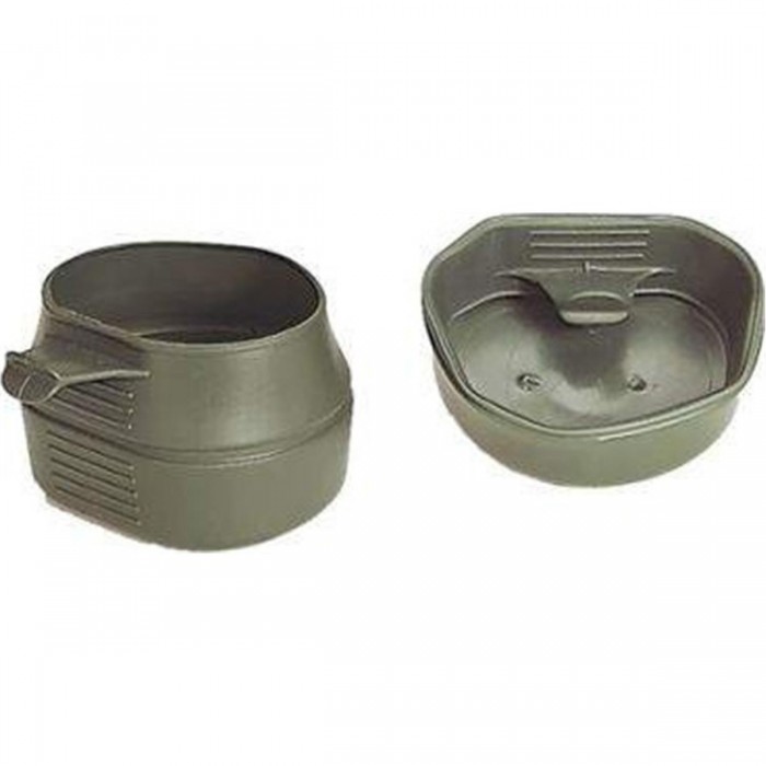 taza plegable wildo 250 ml verde oliva - 1