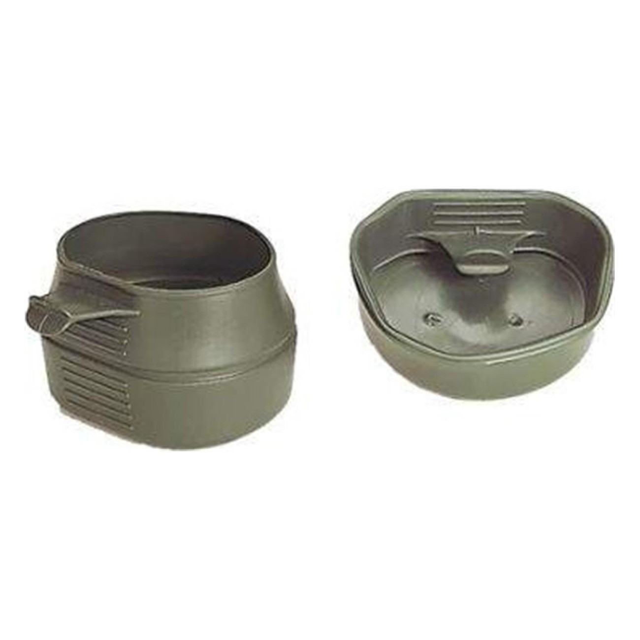 taza plegable wildo 250 ml verde oliva - 1