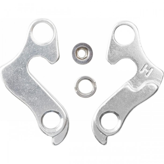 S2 Silver Aluminum Rear Derailleur Hanger for Various Frames - Compatible with Kona, Norco, Marin, Merida, Focus - 1