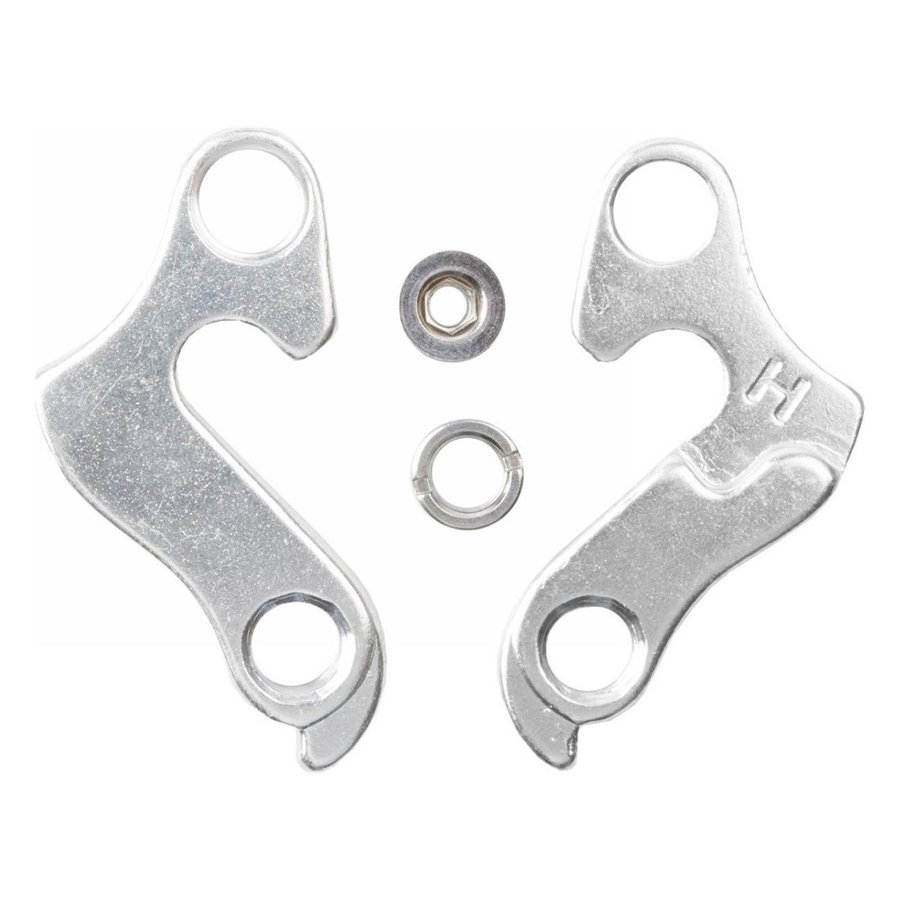 S2 Silver Aluminum Rear Derailleur Hanger for Various Frames - Compatible with Kona, Norco, Marin, Merida, Focus - 1